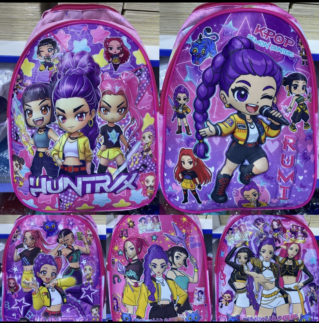 MOCHILAS K-POP HUNTRIX - COLECCIÓN GUERRERAS