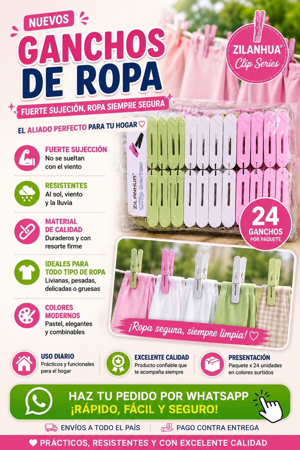 ✨ ¡ PINZAS PARA ROPA ! ✨