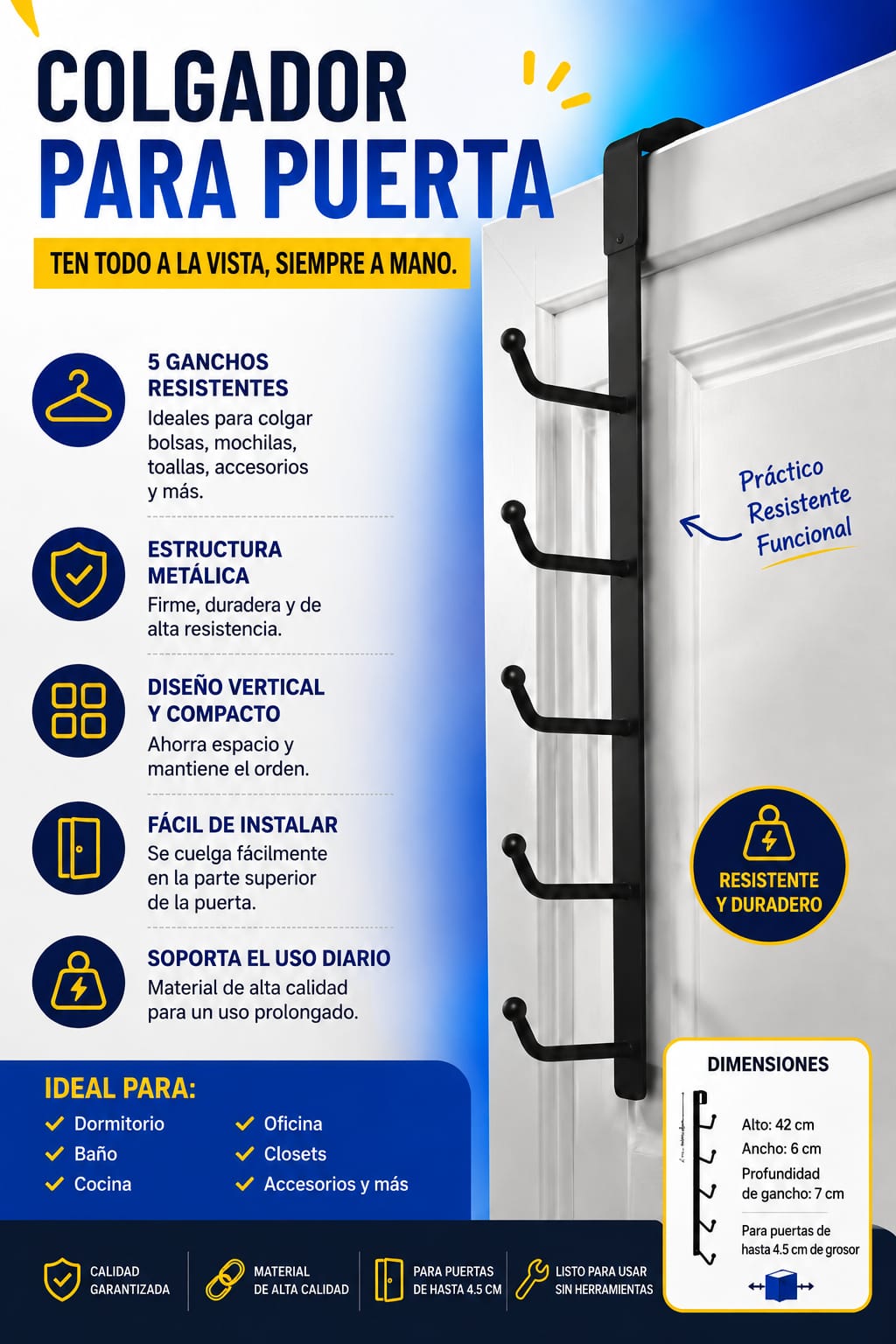 ✨🚪 COLGADOR PARA PUERTA 🚪✨
