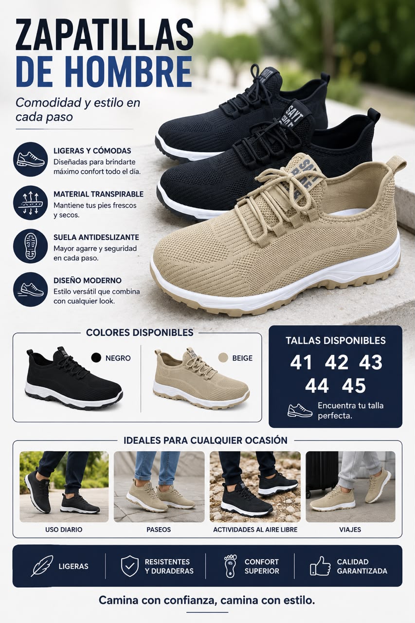 ZAPATILLA DE HOMBRE🧍‍♂️