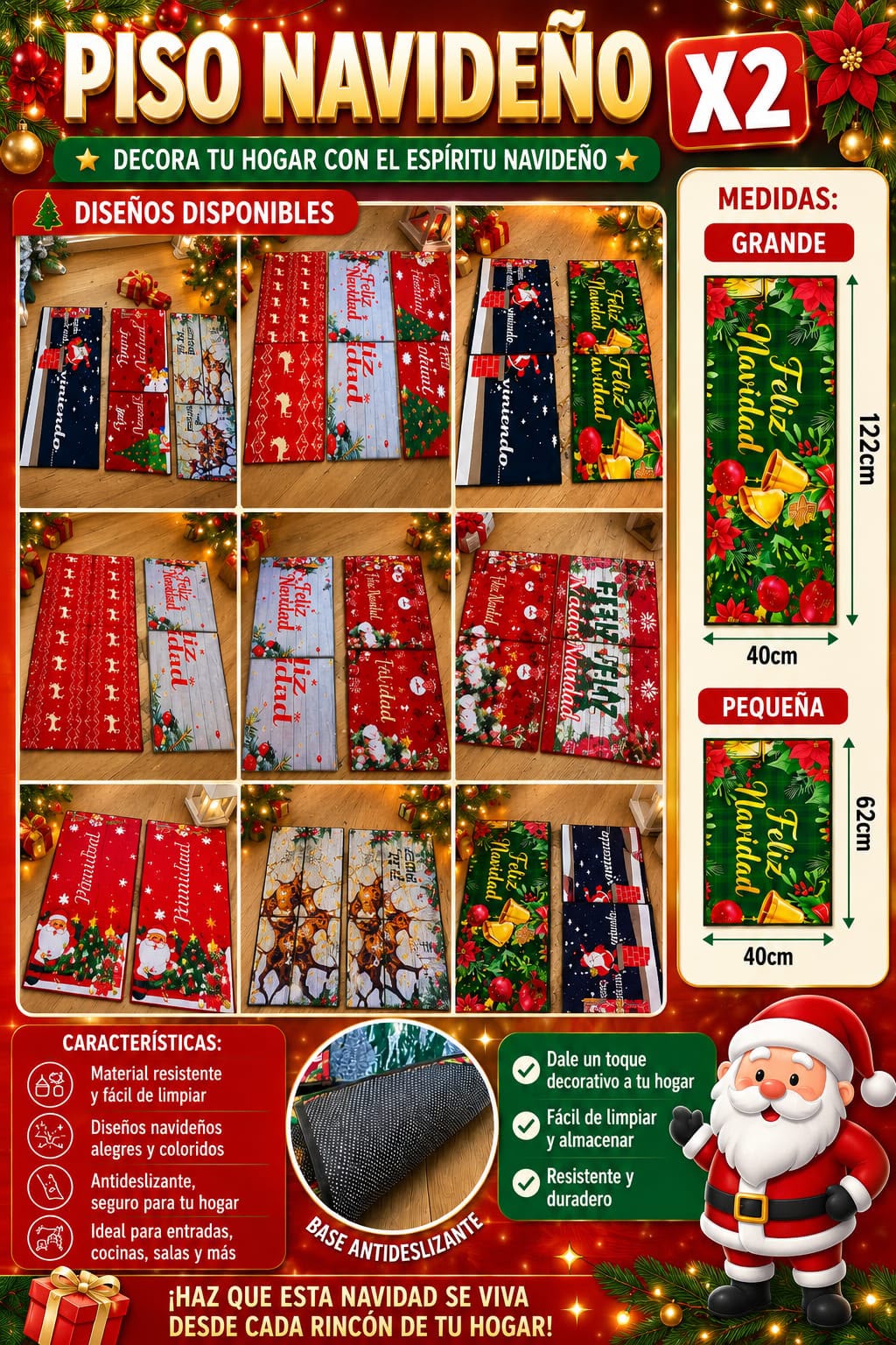 🎄 PISO NAVIDEÑO X2 🎄