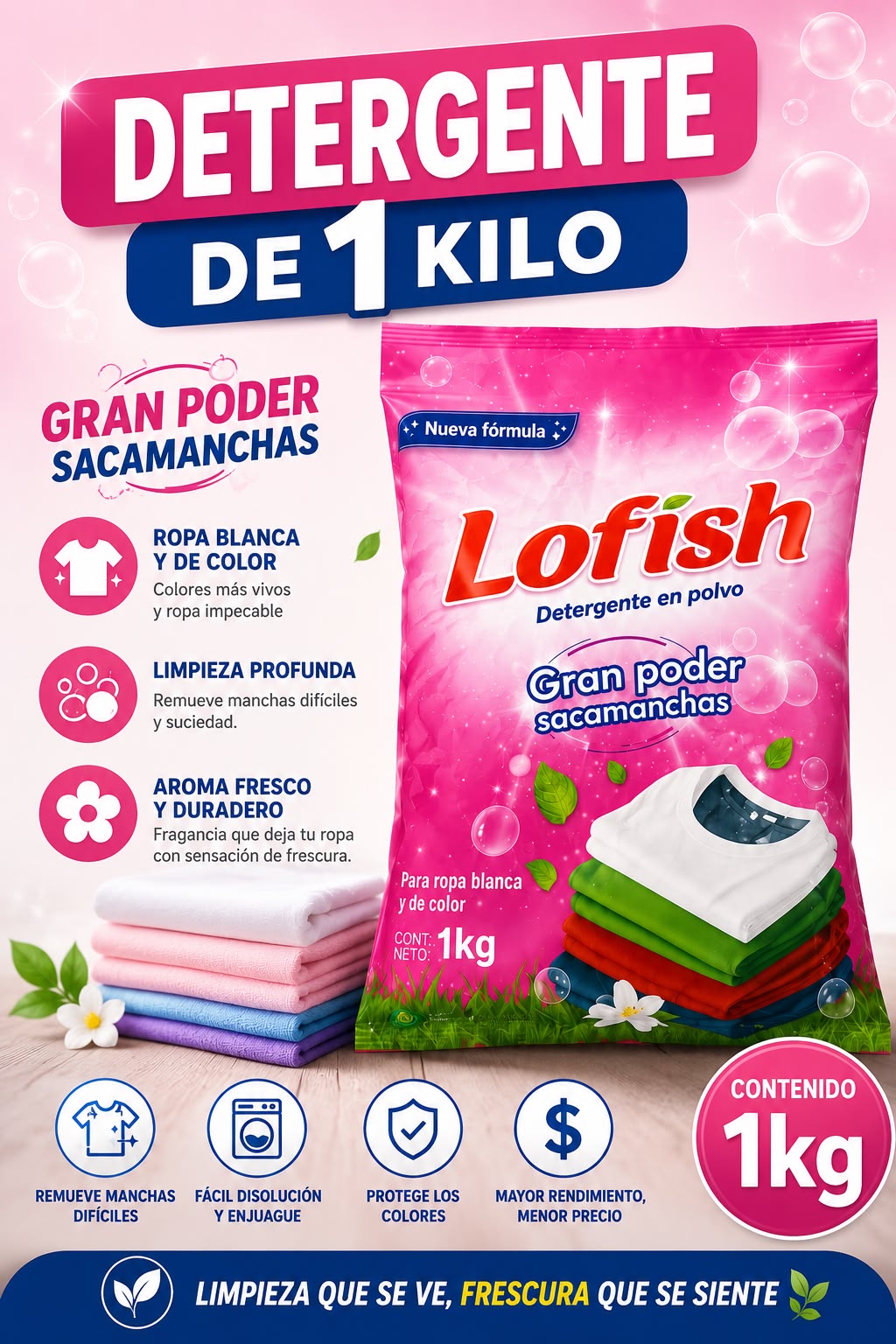 🧺 DETERGENTE EN POLVO 1 KILO