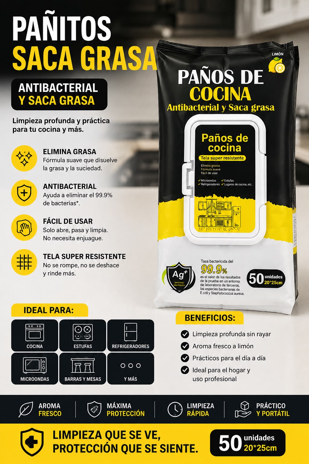 PAÑITOS SACAGRASA