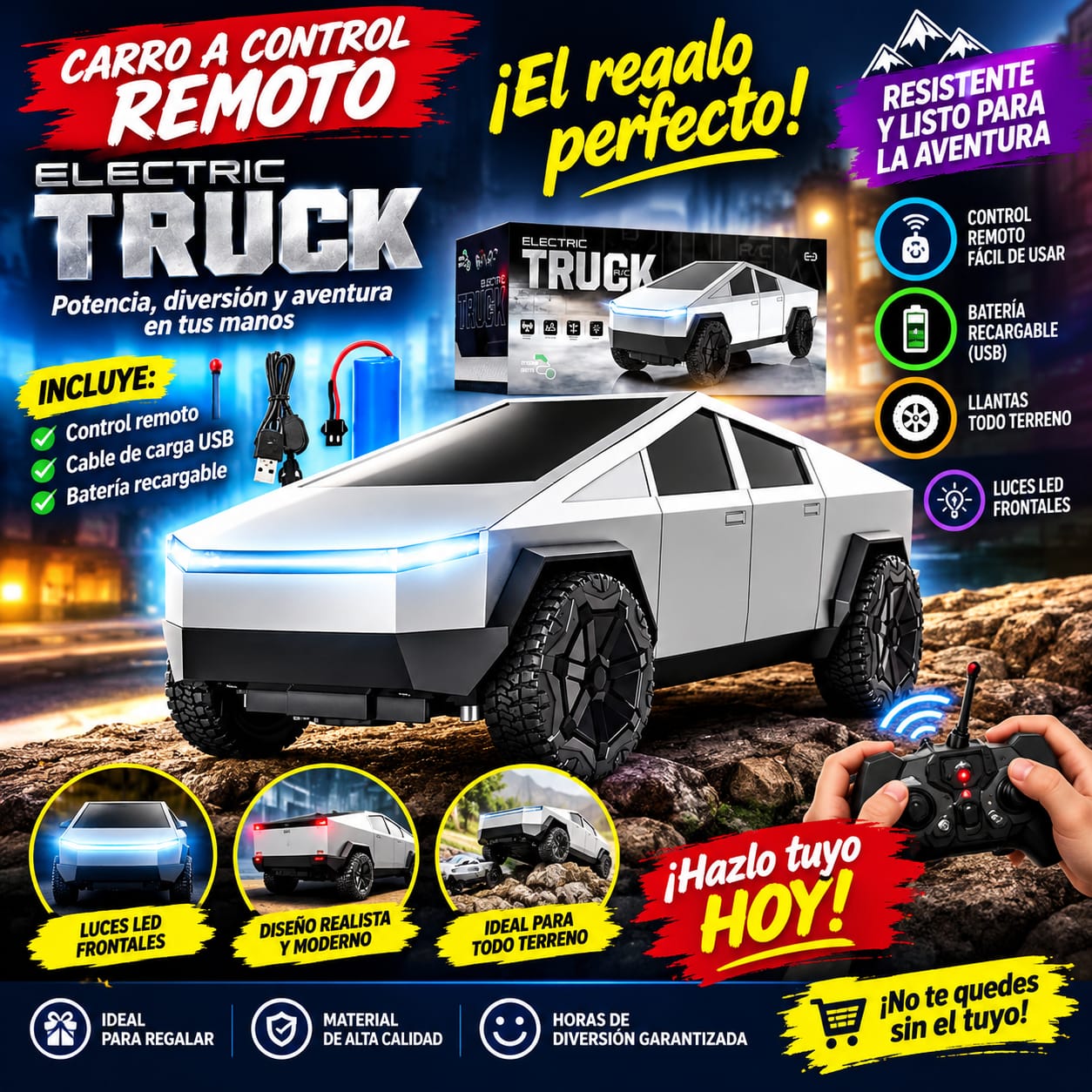 CARRO ELÉCTRICO A CONTROL REMOTO